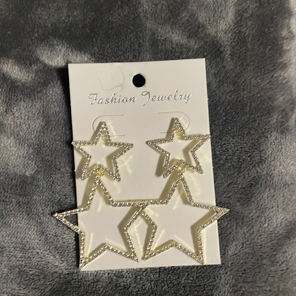 Brand New Gold Star Earrings